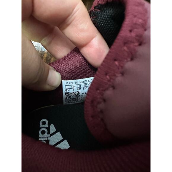 Adidas GRAND COURT BASE Burgundy 8.5 NWOB - Picture 2 of 7